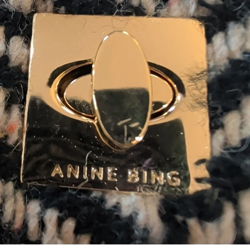 Anine Bing Bag Nico Bag Herringbone Purse Read